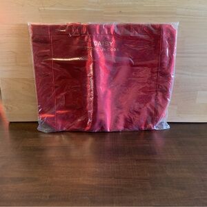 MARC JACOBS Red Metallic Tote Bag. Brand New Unopened SEALED Daisy Perfume